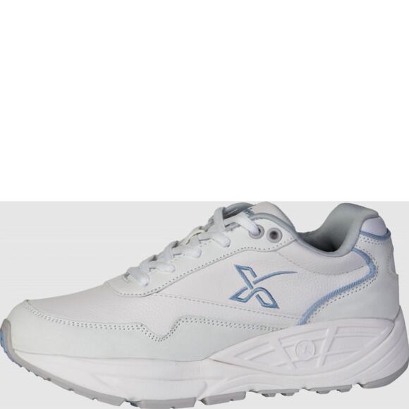 NEW XELERO women's matrix v shoe in white leather/powder blue